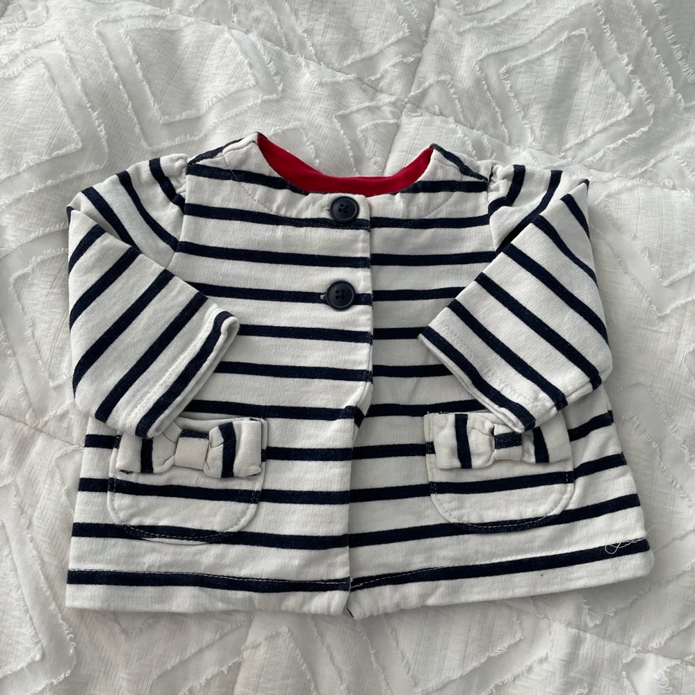 Striped Black and White Kids Jacket